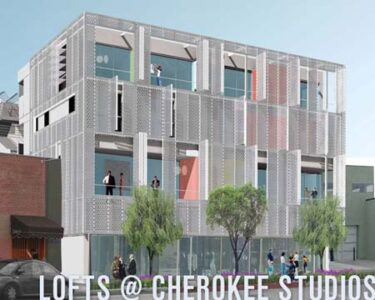 Historic Cherokee Studios Redesigned as Green Apartments for Musicians Image
